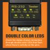 CABLEMAX RS-232 LED Link Signal Tester - DB-9 Male to DB-9 Female Connections for Serial Communication Monitoring view 3