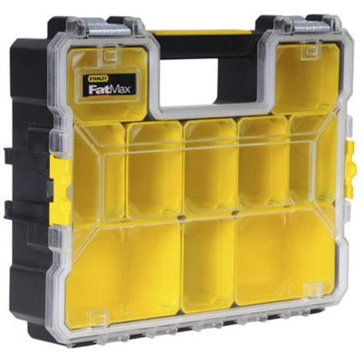 STANLEY FATMAX 10-Compartment Deep Organizer with Metal Latches, 1-97-518