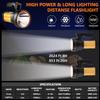 CSNDICE Flashlights High Lumens, Spotlight Flashlights, IPX5 Waterproof Flashlight, Rechargeable Spotlight with Shoulder Strap for Camping Hunting Emergencies Outdoor (Gold) view 2