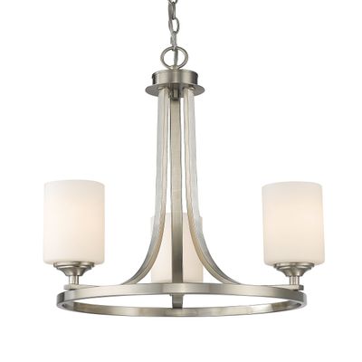 Z-Lite 3 Light Chandelier 435-3BN