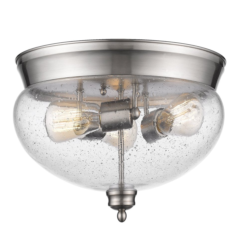 Z-Lite 3 Light Flush Mount 722F3-BN
