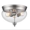 Z-Lite 3 Light Flush Mount 722F3-BN view 1