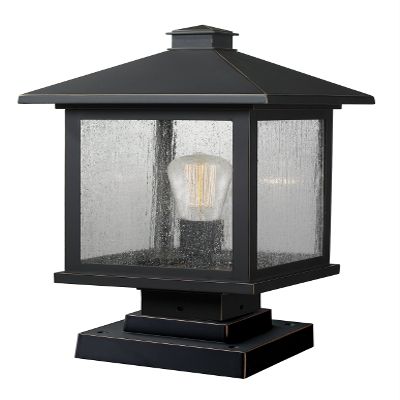 Z-Lite 1 Light Outdoor Pier Mount Light 531PHBS-SQPM-ORB