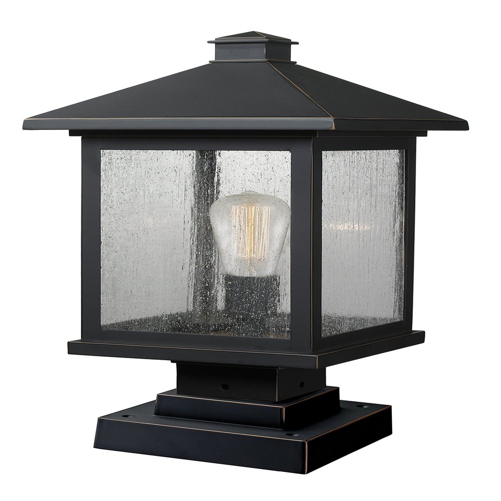 Z-Lite 1 Light Outdoor Pier Mount Light 531PHBS-SQPM-ORB