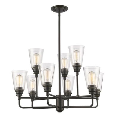Z-Lite 428-9-OB 9 Light Chandelier, Olde Bronze