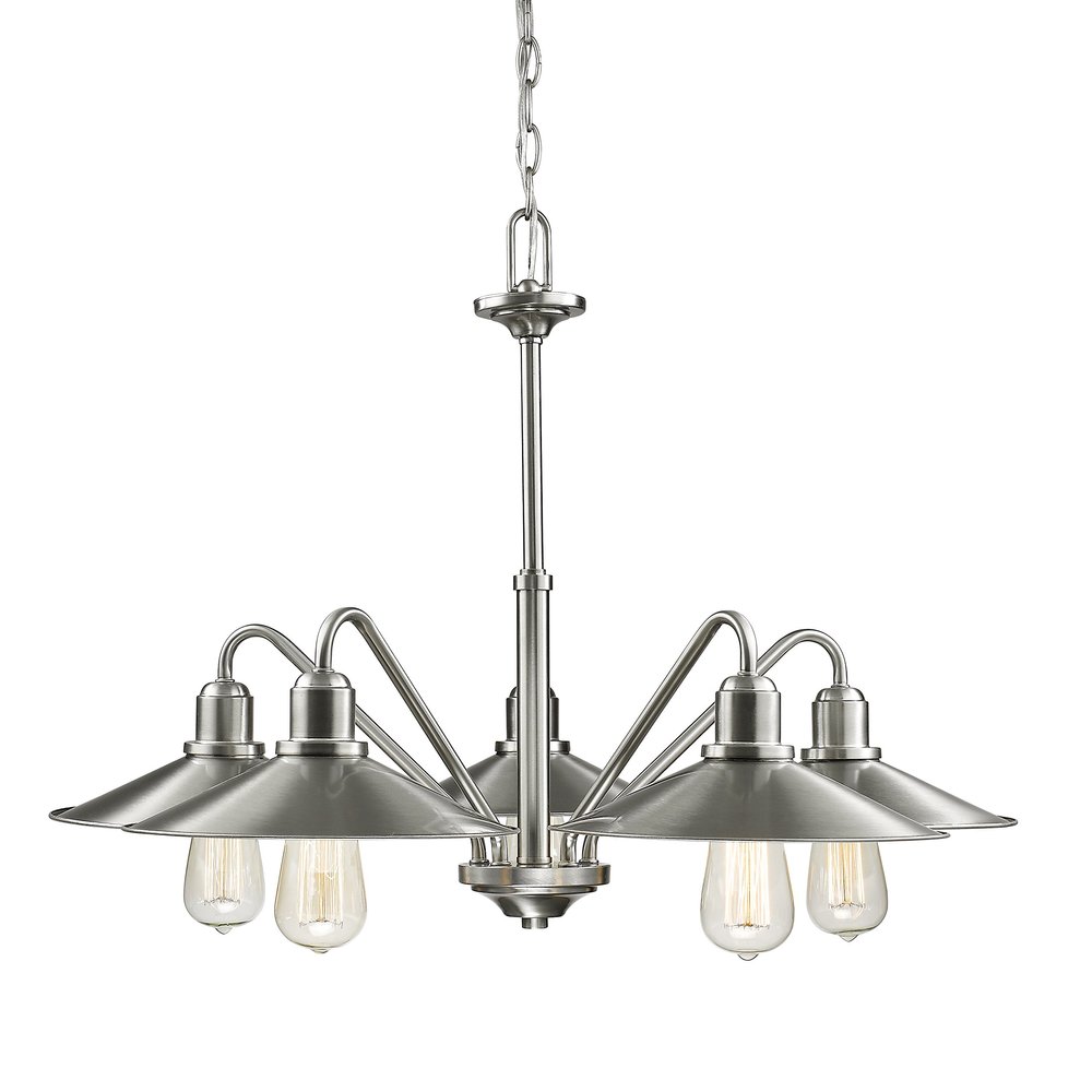 Z-Lite 5 Light Chandelier 613-5-BN