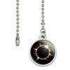 GRAPHICS & MORE Total Solar Eclipse Painted Ceiling Fan and Light Pull Chain view 2