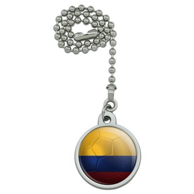 GRAPHICS & MORE Colombia Flag Soccer Ball Futbol Football Ceiling Fan and Light Pull Chain