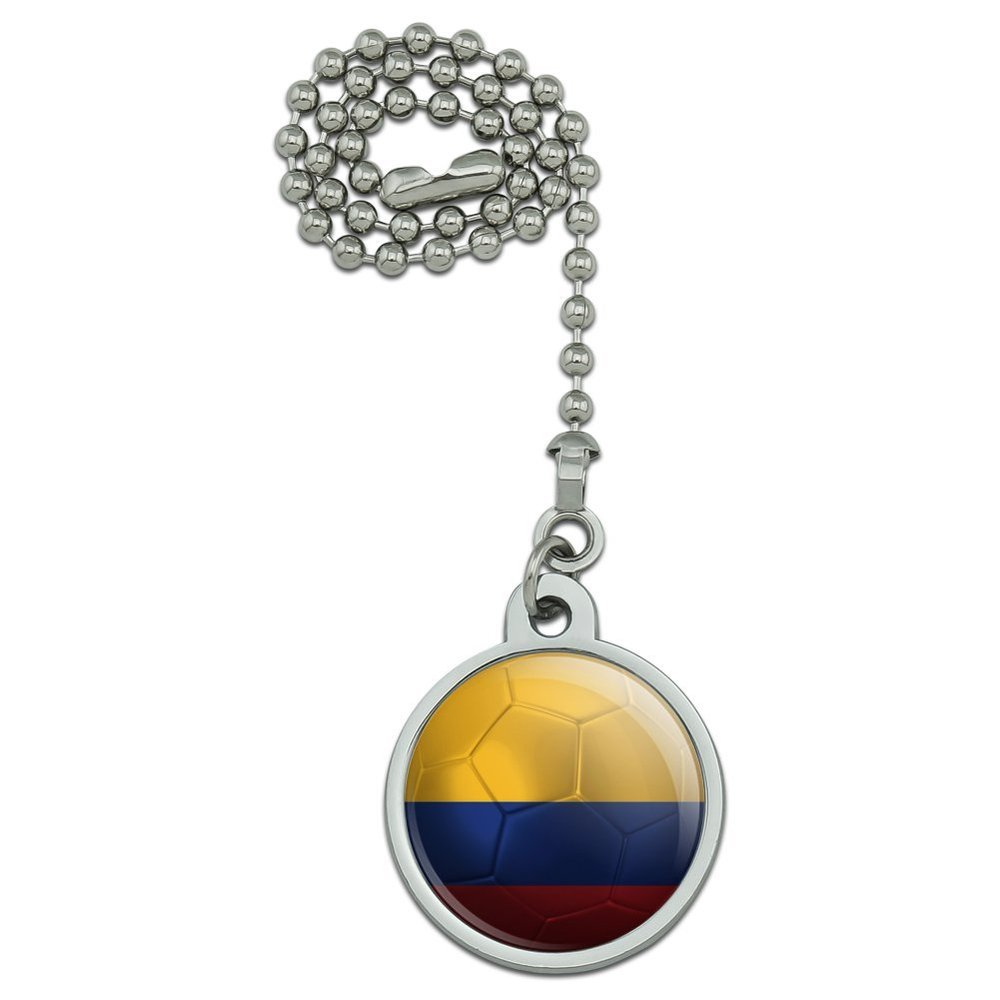 GRAPHICS & MORE Colombia Flag Soccer Ball Futbol Football Ceiling Fan and Light Pull Chain