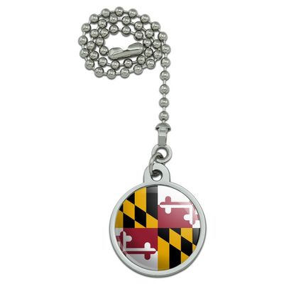 GRAPHICS & MORE Maryland State Flag Ceiling Fan and Light Pull Chain