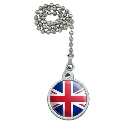United Kingdom Great Britain Union Jack Country Flag Ceiling Fan and Light