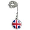 United Kingdom Great Britain Union Jack Country Flag Ceiling Fan and Light view 1
