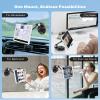 AboveTEK iPad Suction Mount, Phone Tablet Stand Holder with Suction Cup Fits 4"-11" Tablet/Phone/iPad mini/Air, Sticky iPads Mount on Window Bathroom Mirror, for Car Truck Windshield Boat (Black) view 3