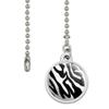 GRAPHICS & MORE Zebra Print Black White Ceiling Fan and Light Pull Chain view 2