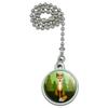 GRAPHICS & MORE Geometric Orange Fox Ceiling Fan and Light Pull Chain view 1