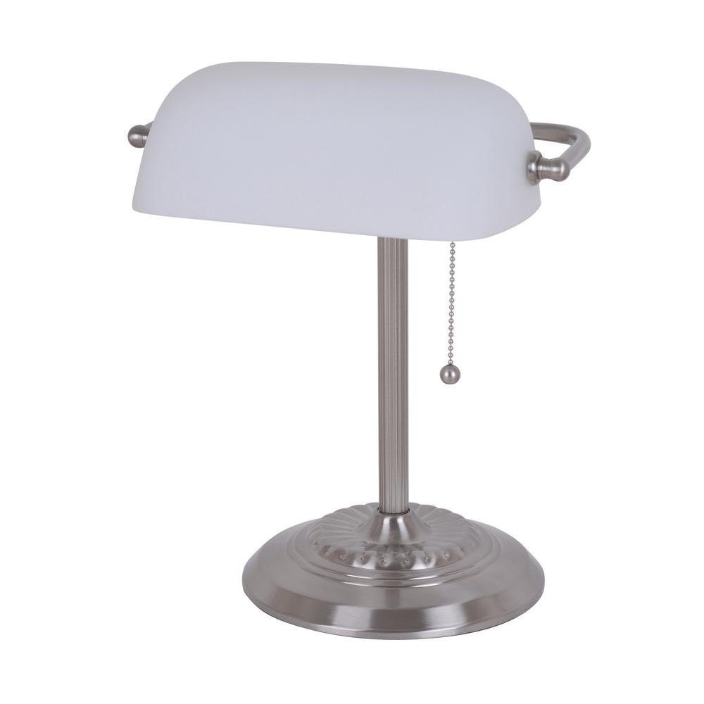 Catalina Lighting Traditional Desk Lamp, White, Smart Home Capable for Home Office, Dorm, Apartment, Corded with Adjustable Lighting, 13.5"