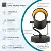 Catalina Lighting 18775-012 Modern Multipurpose Spotlight Desk or Wall Mount Accent Lamp, 6", Dark Bronze view 2