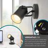Catalina Lighting 18775-012 Modern Multipurpose Spotlight Desk or Wall Mount Accent Lamp, 6", Dark Bronze view 3