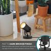 Catalina Lighting 18775-012 Modern Multipurpose Spotlight Desk or Wall Mount Accent Lamp, 6", Dark Bronze view 4