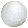 Luna Bazaar Premium Paper Lantern, Lamp Shade (24-Inch, Free-Style Ribbed, Perfect White) - Rice Paper Chinese/Japanese Hanging Decoration - for Home Decor, Parties, and Weddings view 1