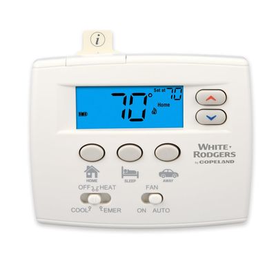 White-Rodgers Blue Digital Non-Programmable Thermostat, 1F89EZ-0251