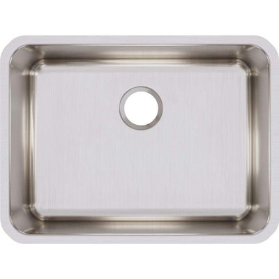 Elkay ELUH231710 Lustertone Classic Single Bowl Undermount Stainless Steel Sink, 10.00 x 18.75 x 25.00 inches
