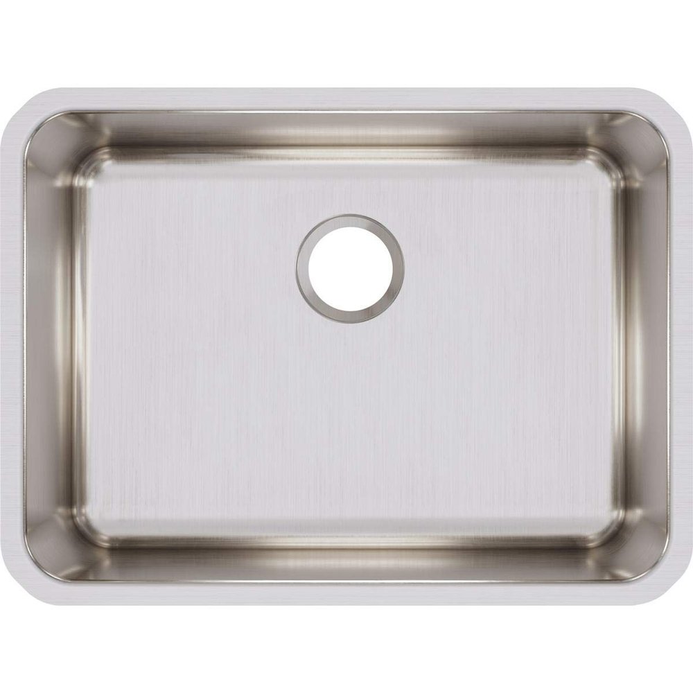 Elkay ELUH231710 Lustertone Classic Single Bowl Undermount Stainless Steel Sink, 10.00 x 18.75 x 25.00 inches