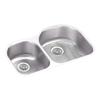 Elkay ELUH311910LDBG Lustertone Classic Offset 40/60 Double Bowl Undermount Stainless Steel Sink Kit view 2