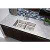 Elkay ELUHAQD3218 Lustertone Classic Equal Double Bowl Undermount Stainless Steel Sink with Aqua Divide view 2
