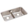 Elkay ELUHAQD3218 Lustertone Classic Equal Double Bowl Undermount Stainless Steel Sink with Aqua Divide view 3