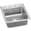 Elkay LRAD202240MR2 Elkao|# 18 Gauge Ss 19.5 Inch x 22 Inch x 4 Inch Single Bowl Top Mount Kitchen Sink, Stainless Steel view 1