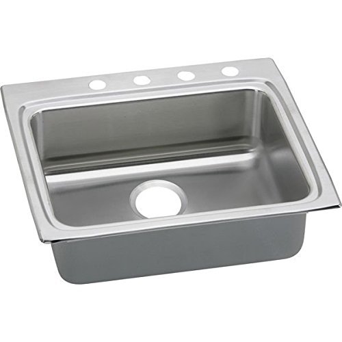 Elkay LRAD2522501 1-Hole Gourmet 22-Inch x 25-Inch Single Basin Drop-Inch Stainless Steel Kitchen Sink