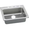 Elkay LRAD2522501 1-Hole Gourmet 22-Inch x 25-Inch Single Basin Drop-Inch Stainless Steel Kitchen Sink view 1