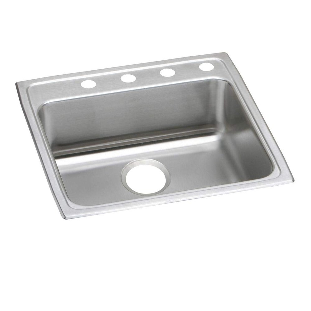 Elkay LRAD2222451 1-Hole Gourmet 22-Inch x 22-Inch Drop-Inch Single Basin Stainless Steel Kitchen Sink
