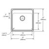 Elkay LRAD2222451 1-Hole Gourmet 22-Inch x 22-Inch Drop-Inch Single Basin Stainless Steel Kitchen Sink view 2