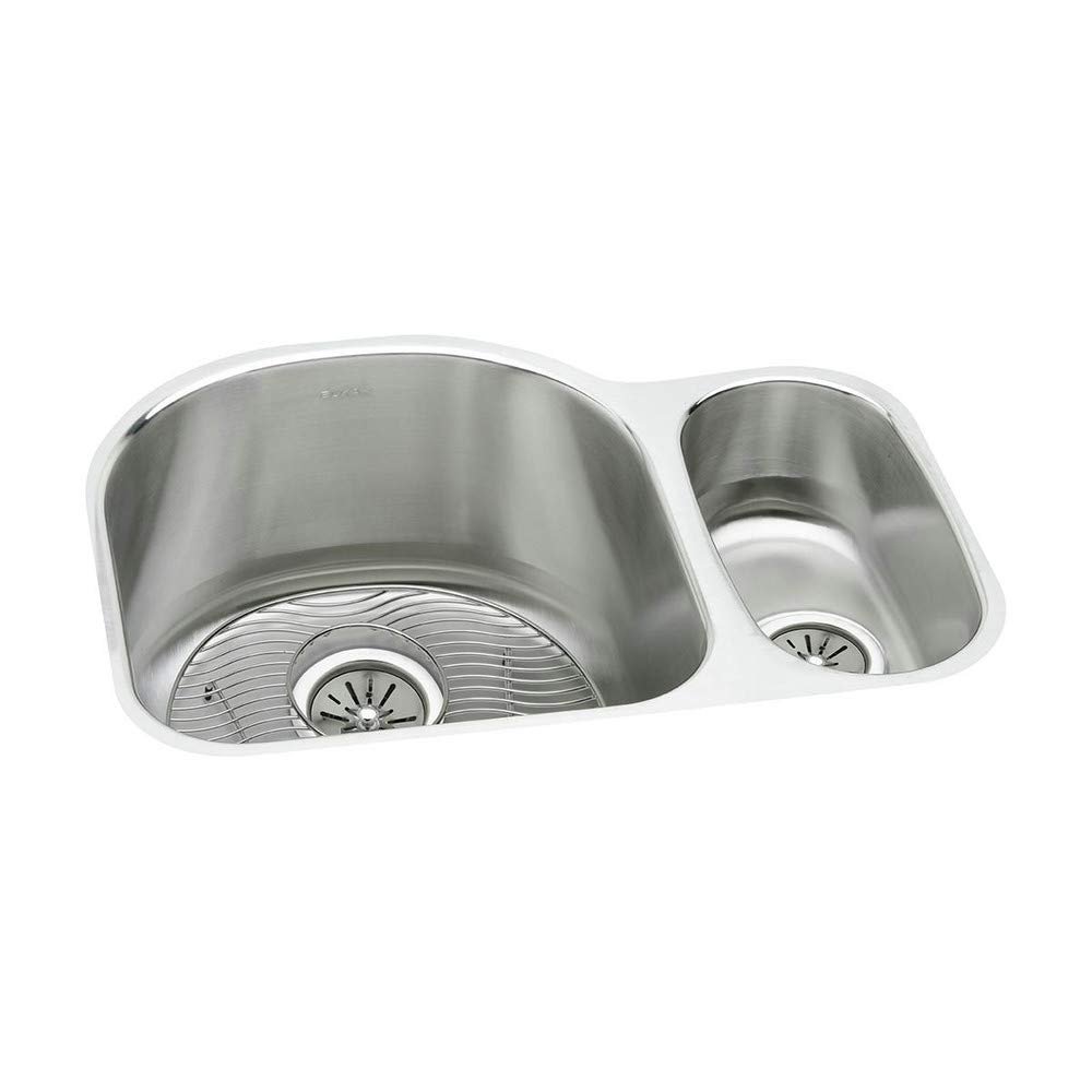 Elkay ELUH272010RDBG Harmony Package Kitchen Sink, 26.75" x 20", Stainless Steel