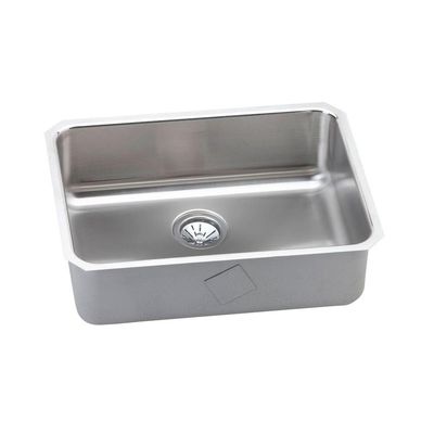 Elkay Lustertone Classic Stainless Steel 25-1/2" x 19-1/4" x 8", Single Bowl Undermount Sink