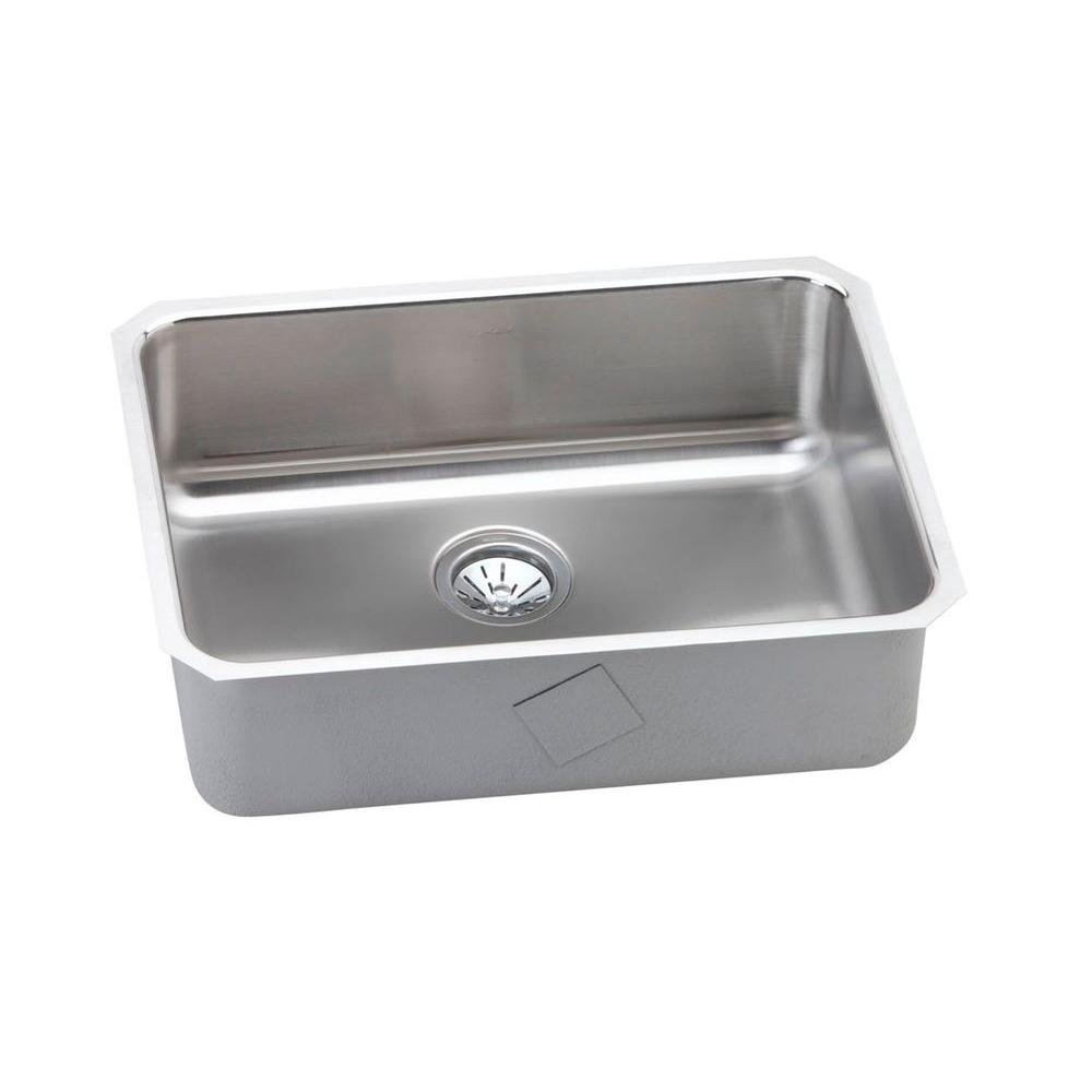 Elkay Lustertone Classic Stainless Steel 25-1/2" x 19-1/4" x 8", Single Bowl Undermount Sink