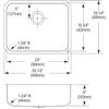 Elkay Lustertone Classic Stainless Steel 25-1/2" x 19-1/4" x 8", Single Bowl Undermount Sink view 2