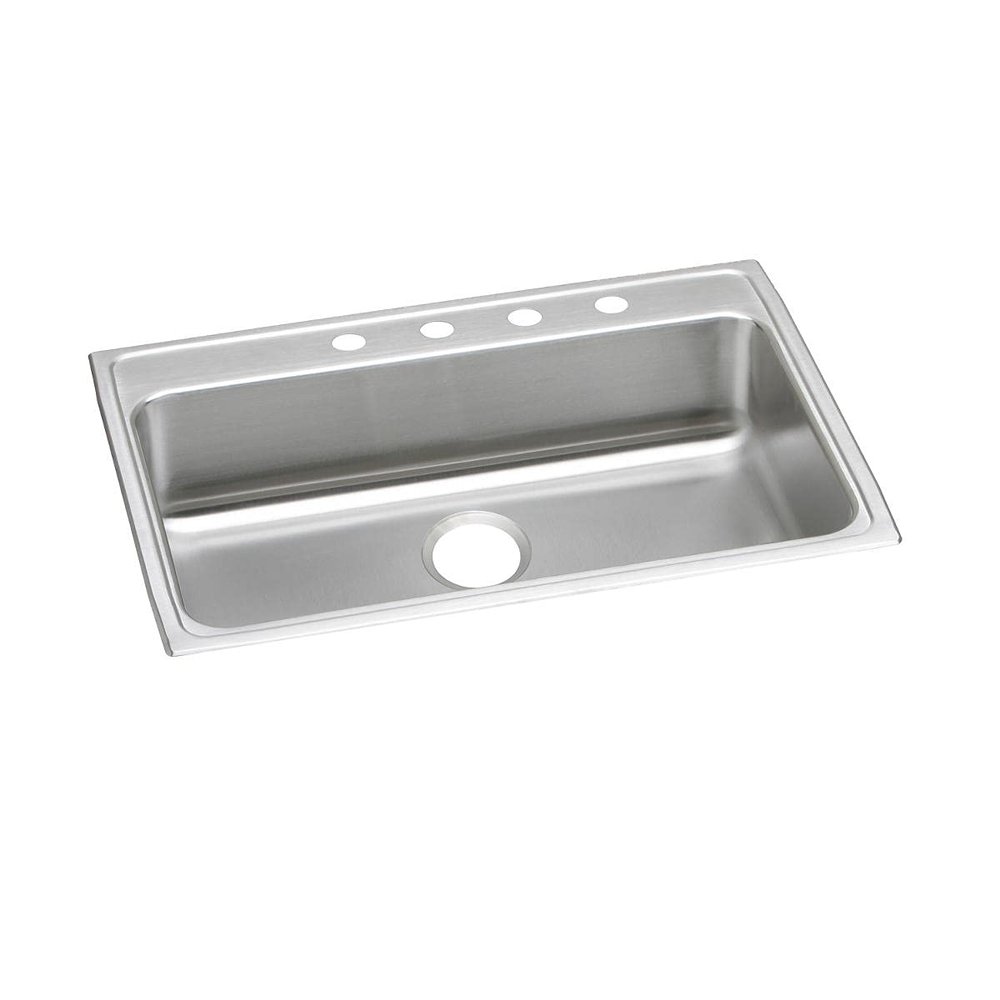 Elkay LRAD312240MR2 18 Gauge Stainless Steel 31" x 22" x 4" Single Bowl Top Mount Kitchen Sink