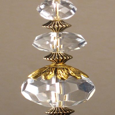 Clear Vision Crystal Clear Beauty Lampwork Glass Light / Fan Pull Chain