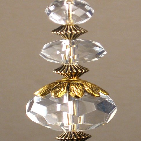 Clear Vision Crystal Clear Beauty Lampwork Glass Light / Fan Pull Chain