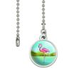GRAPHICS & MORE Pink Flamingo in Water Ceiling Fan and Light Pull Chain view 2