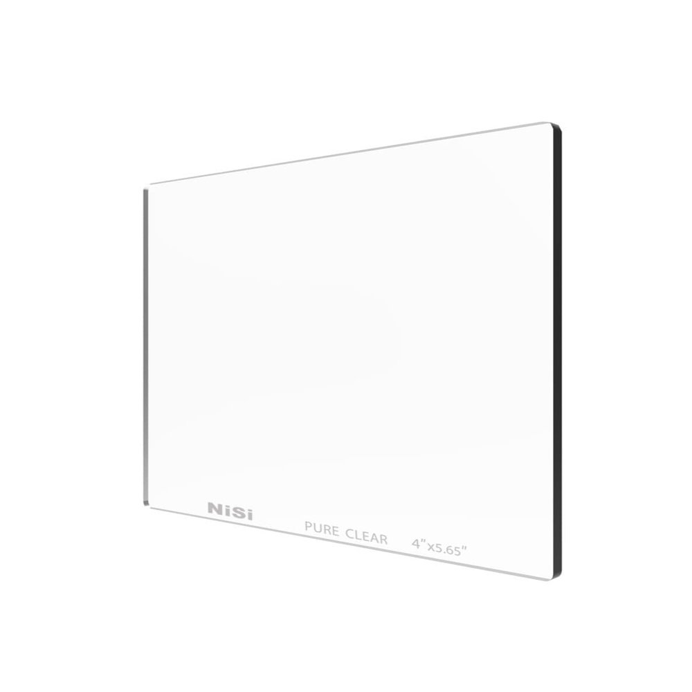 NiSi - Cinema 4x5.65 Pure Clear Lens Filter, Uncoated Protective 4x5.65 Filter for Matte Boxes, Optical Glass, w/Carrying Pouch, Camera Matte Box Photography Accessories, Cinematography & Videography