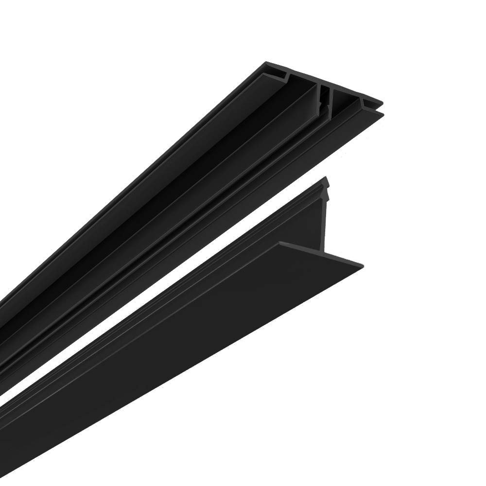 CeilingMAX 100 sq. ft. Black Surface Mount Vinyl Ceiling Grid Kit