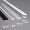 CeilingMAX 100 sq. ft. Black Surface Mount Vinyl Ceiling Grid Kit view 3