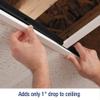 CeilingMAX 100 sq. ft. Black Surface Mount Vinyl Ceiling Grid Kit view 4