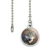 GRAPHICS & MORE Gray Wolf with Fall Background Ceiling Fan and Light Pull Chain view 2