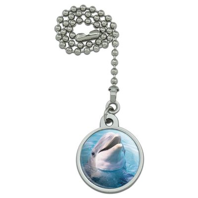 GRAPHICS & MORE Dolphin in The Ocean Ceiling Fan and Light Pull Chain