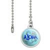GRAPHICS & MORE Aloha Hawaiian Greeting Hibiscus Flowers Ceiling Fan and Light Pull Chain view 2